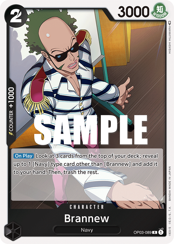 One Piece Card Game Brannew OP03 Pillars of Strength OP03-089