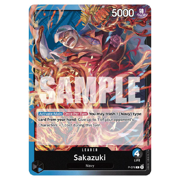 One Piece Card Game Sakazuki Promo P-076