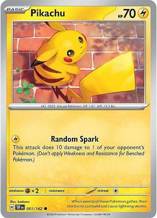 Pokemon TCG Pikachu 051/162 Temporal Force