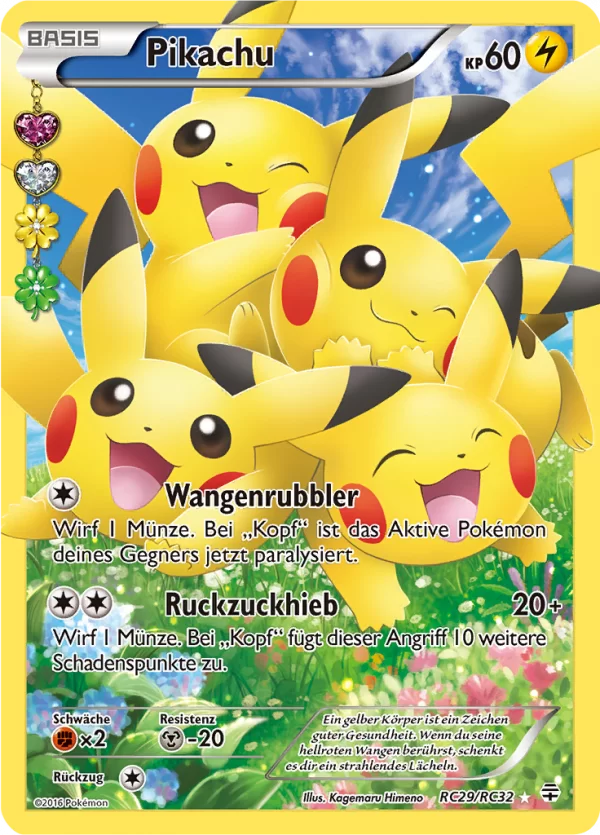 FULL ART PIKACHU Radiant Collection GENERATIONS RC29/RC32