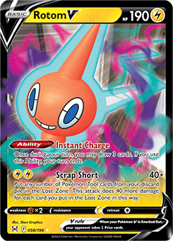 Pokemon TCG Rotom 058/196 Lost Origin