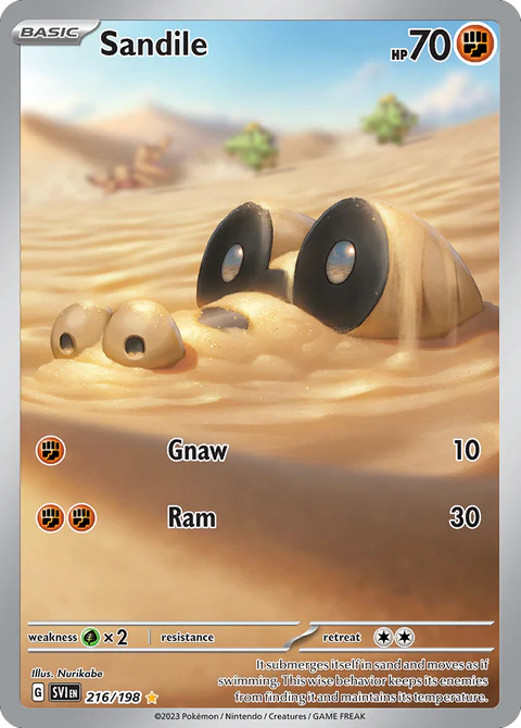 Pokemon TCG Sandile 216/198 Scarlet & Violet