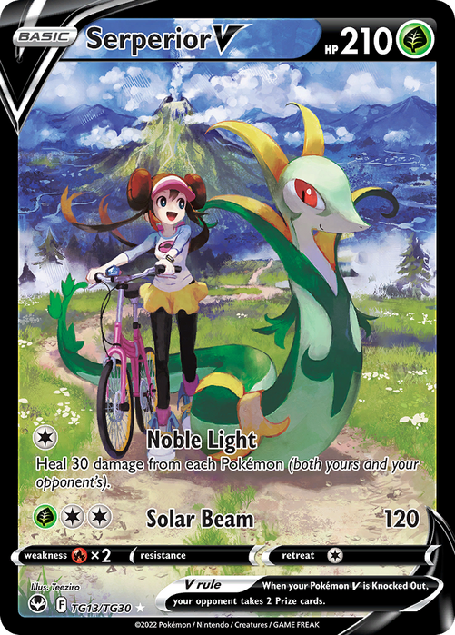Pokemon TCG Serperior V TG13/TG30 Silver Tempest