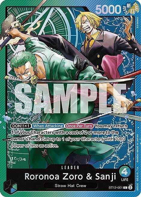 One Piece Card Game Roronoa Zoro & Sanji ST12 Starter Deck ST12-001