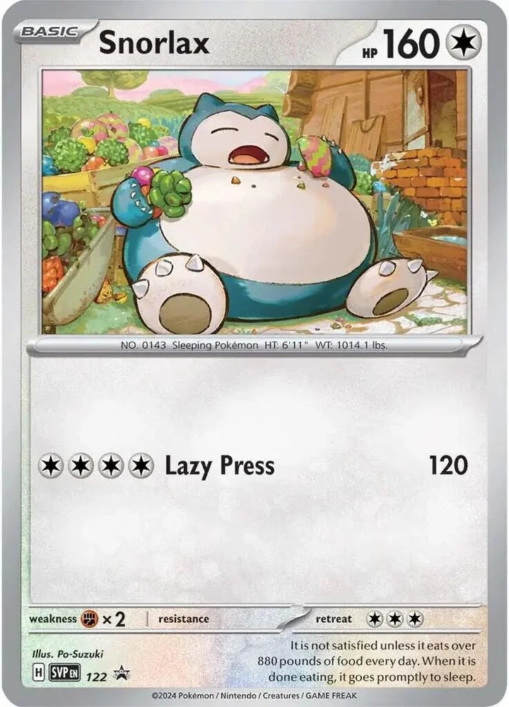 Pokemon TCG Snorlax SVP122 Promo