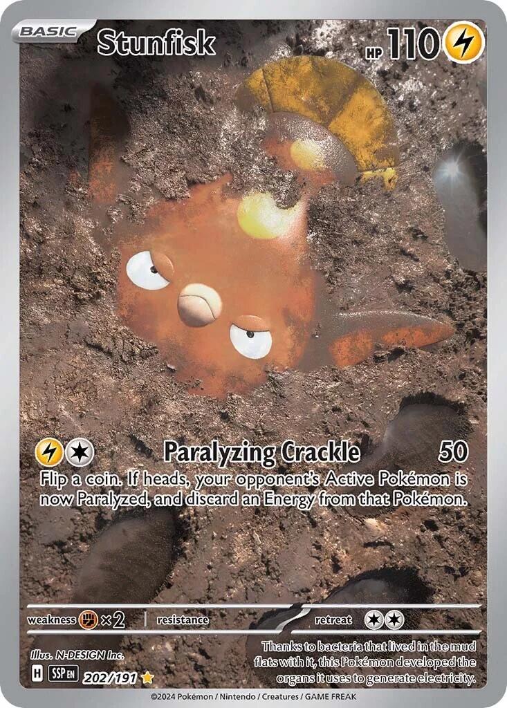Pokemon TCG Stunkfish 202/191 Surging Sparks