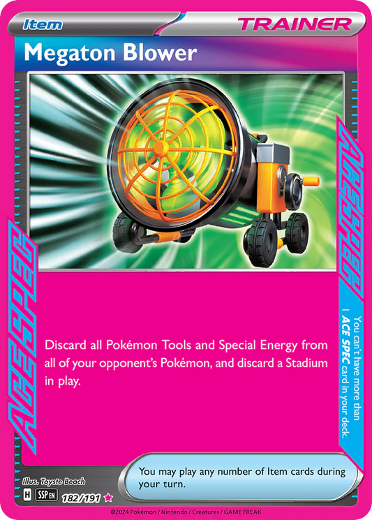 Pokemon TCG Megaton Blower 182/191 Surging Sparks