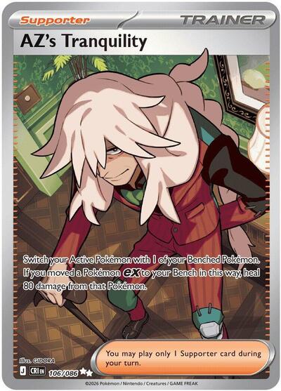 Pokemon TCG AZ's Tranquality Full Art Trainer 106/086 Chaos Rising