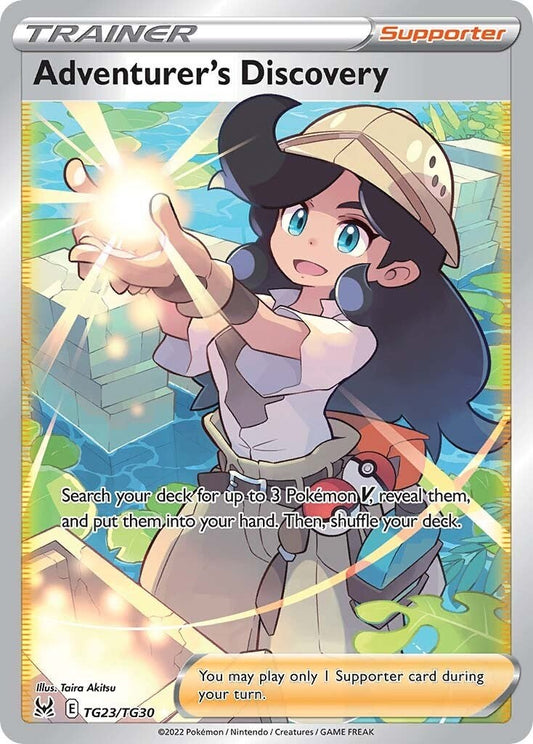 Pokemon TCG Adventurer's Discovery Full Art Trainer TG23/TG30 Lost Origin