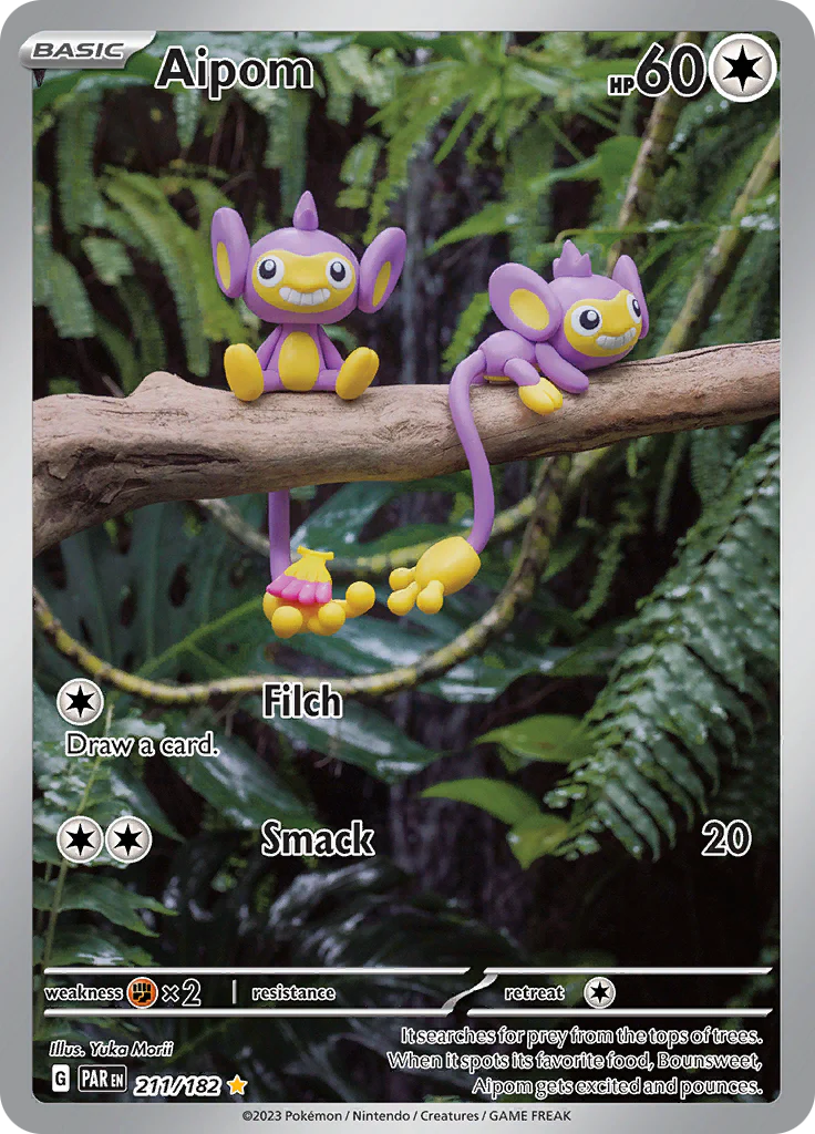 Pokemon TCG Aipom 211/182 Paradox Rift