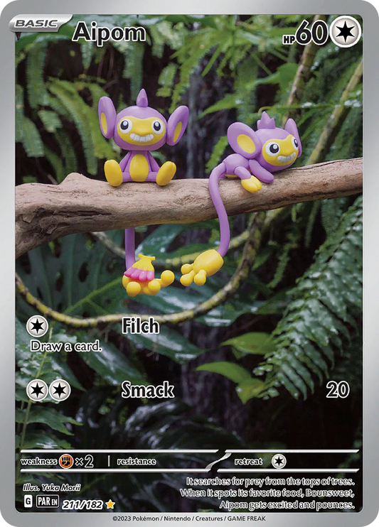Pokemon TCG Aipom 211/182 Paradox Rift