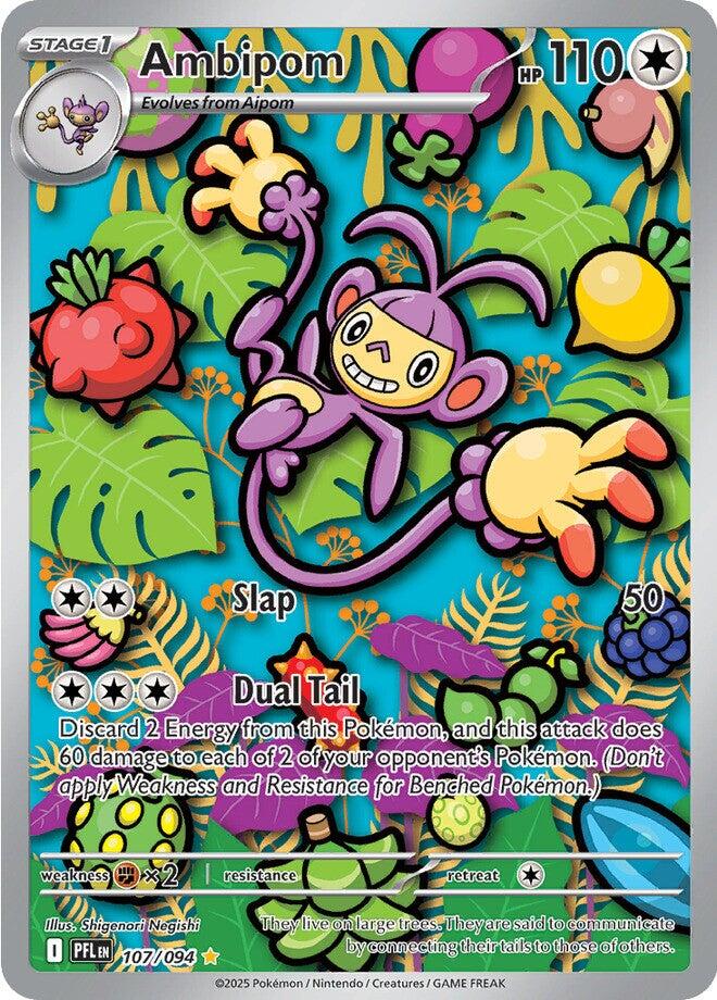 Pokemon TCG Ambipom 107/094 Phantasmal Flame