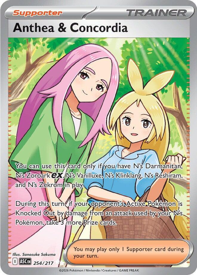 Pokemon TCG Anthea & Concordia Full Art Trainer 254/217 Ascended Heroes