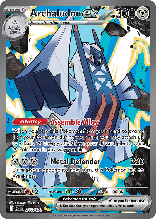 Pokemon TCG Archaludon EX 241/191 Surging Sparks