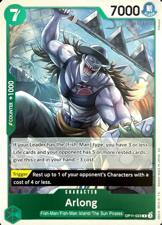 One Piece Card Game Arlong OP11 A Fist of Divine Speed OP11-023