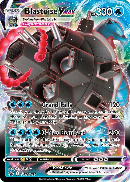 Pokemon TCG Blastoise VMAX SWSH103 Promo