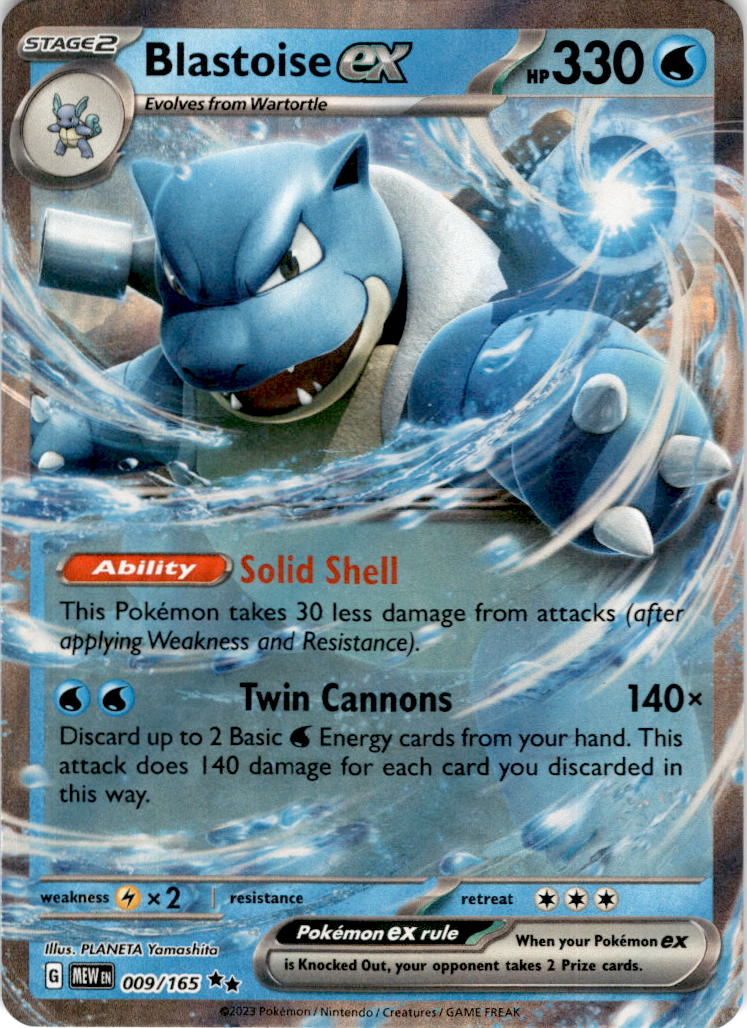 Pokemon TCG Blastoise EX 009/165 Pokemon 151