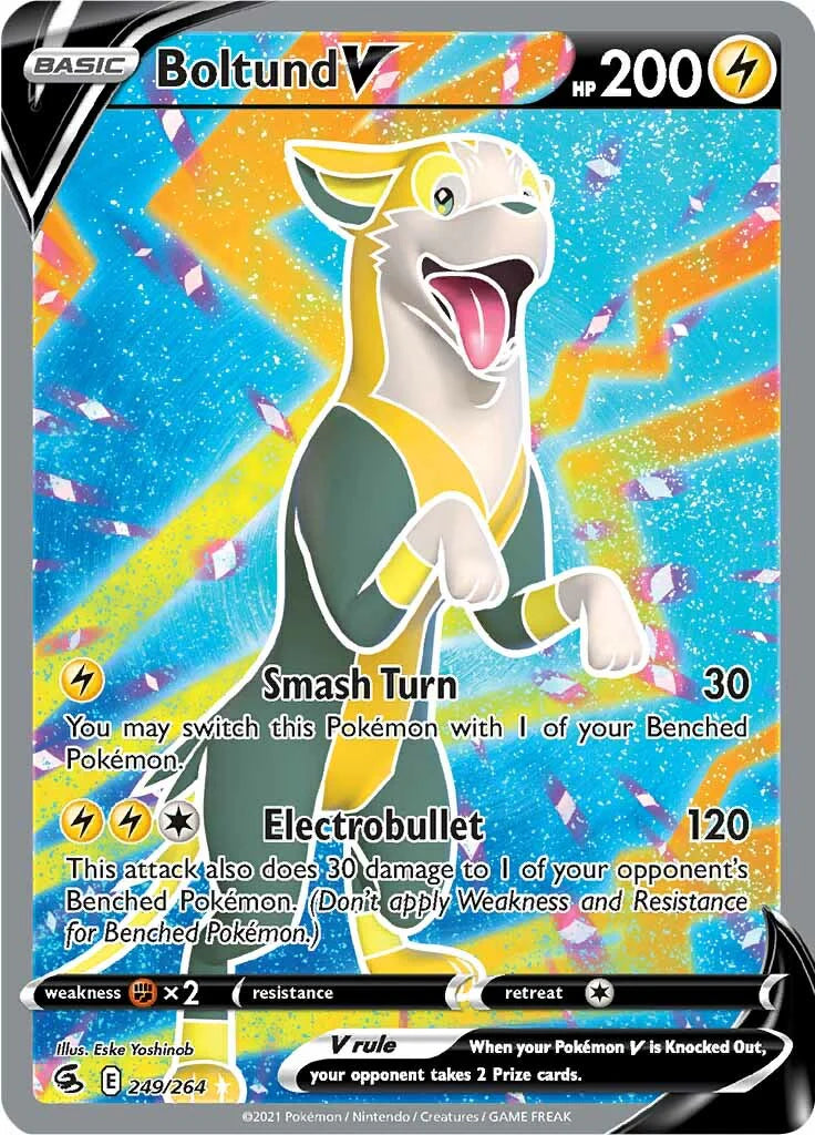 Pokemon TCG Boltund V 249/264 Fusion Strike