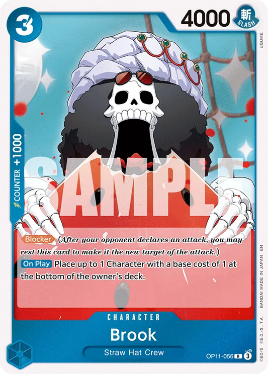 One Piece Card Game Brook OP11 A Fist of Divine Speed OP11-056