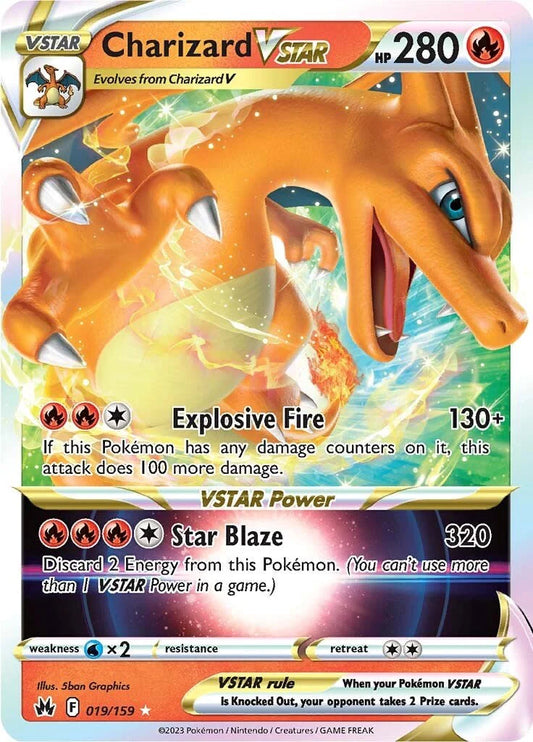 Pokemon TCG Charizard Vstar 019/159 Crown Zenith