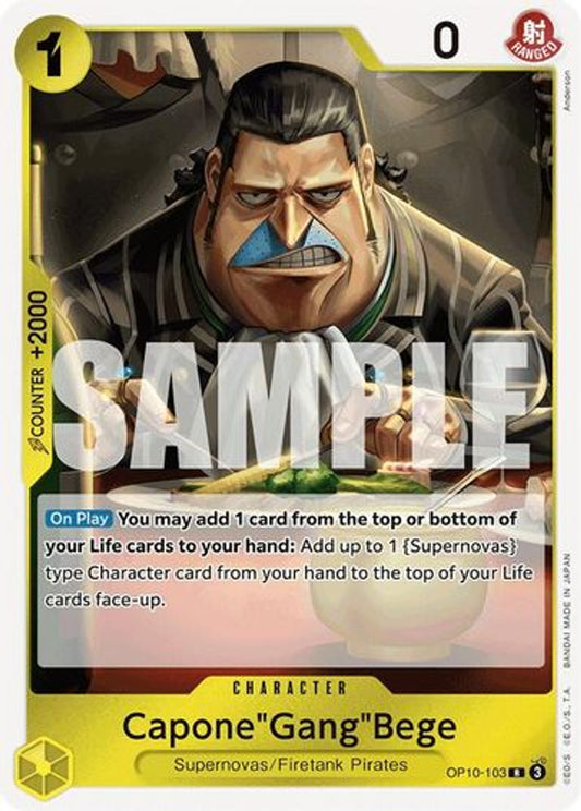 One Piece Card Game Capone"Gang"Bege OP10 Royal Blood OP10-103