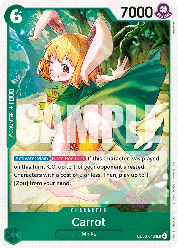 One Piece Card Game Carrot EB03 Extra Booster One Piece Heroines Edition EB03-013