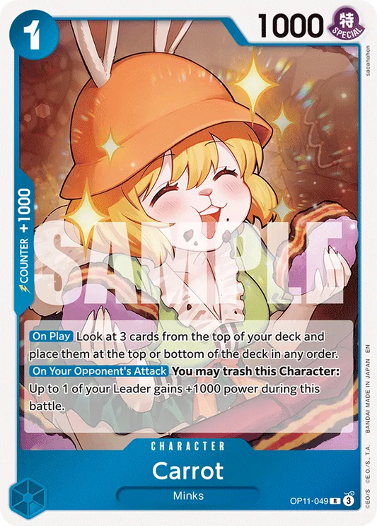 One Piece Card Game Carrot OP11 A Fist of Divine Speed OP11-049