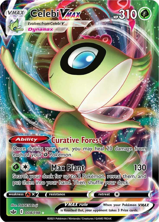 Pokemon TCG Celebi VMAX 008/198 Chilling Reign