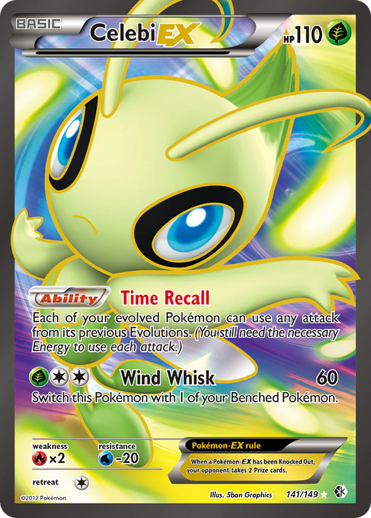 Pokemon TCG Celebi EX 141/149 Boundaries Crossed