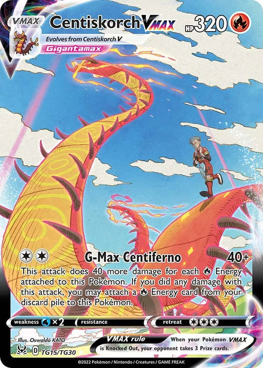 Pokemon TCG Centiskorch VMAX TG15/TG30 Lost Origin