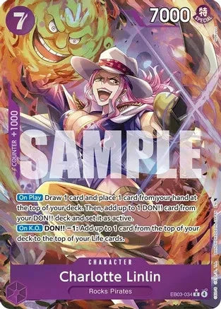 One Piece Card Game Charlotte Linlin EB03 Extra Booster One Piece Heroines Edition EB03-034