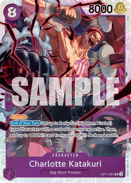One Piece Card Game Charlotte Katakuri OP11 A Fist of Divine Speed OP11-067