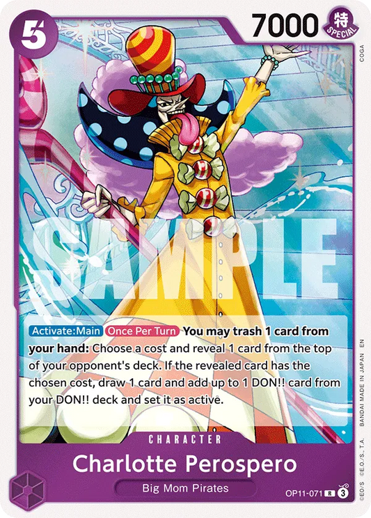 One Piece Card Game Charlotte Perospero OP11 A Fist of Divine Speed OP11-071