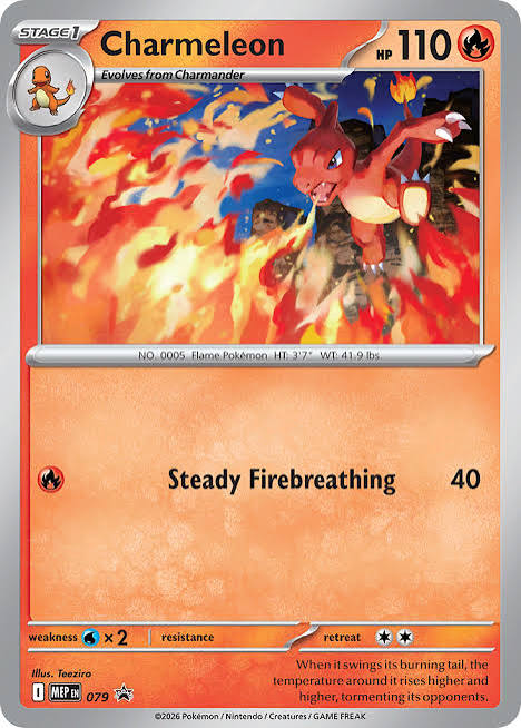 Pokemon TCG Charmeleon MEP079 Promo