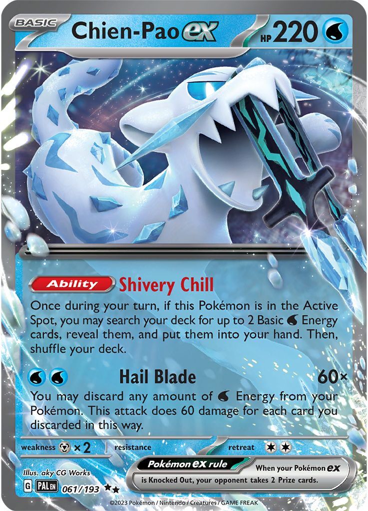 Pokemon TCG Chien-Pao EX 061/193 Paldea Evolved