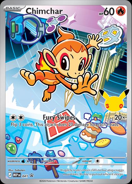 Pokemon TCG Chimchar MEP041 Promo