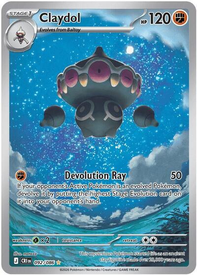 Pokemon TCG Claydol 092/086 Chaos Rising