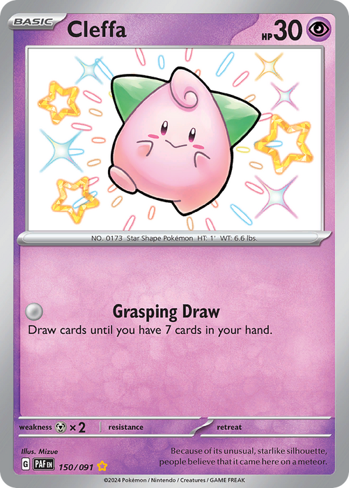 Pokemon TCG Cleffa 151/091 Paldean Fates