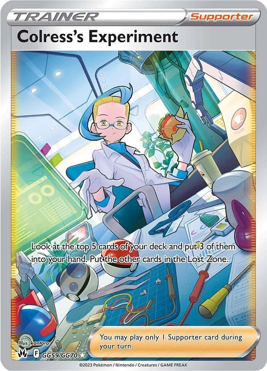 Pokemon TCG Colress's Experiment Full Art Trainer GG59/GG70 Crown Zenith