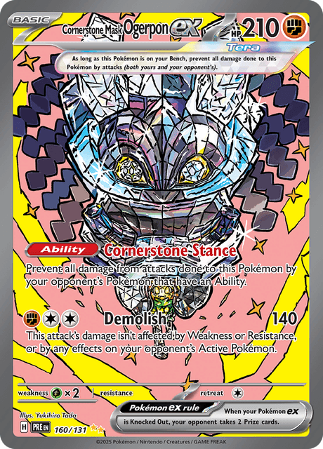 Pokemon TCG Cornerstone Mask Ogerpon 160/131 Prismatic Evolution