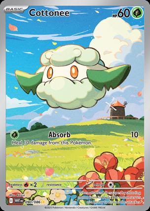 Pokemon TCG Cottonee 090/086 White Flare
