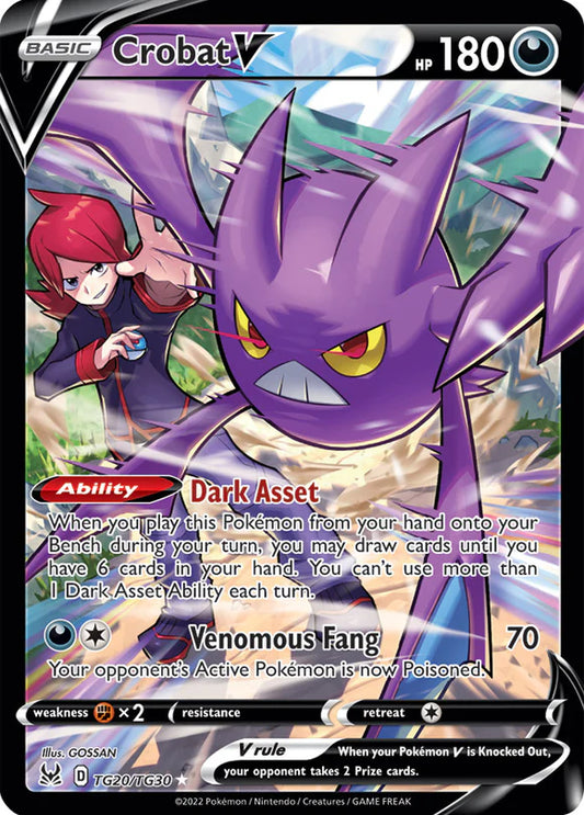 Pokemon TCG Crobat V TG20/TG30 Lost Origin