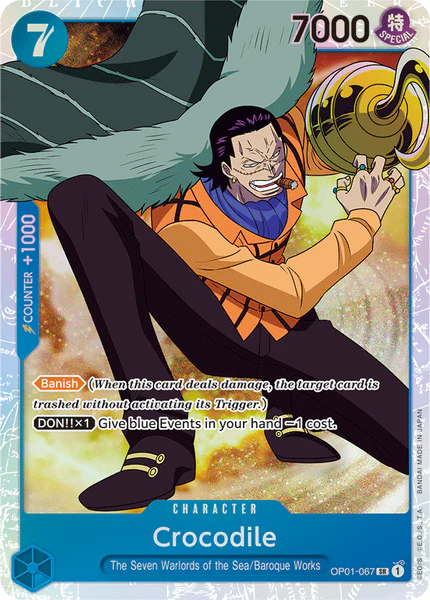 One Piece Card Game Crocodile OP01 Romance Dawn OP01-067