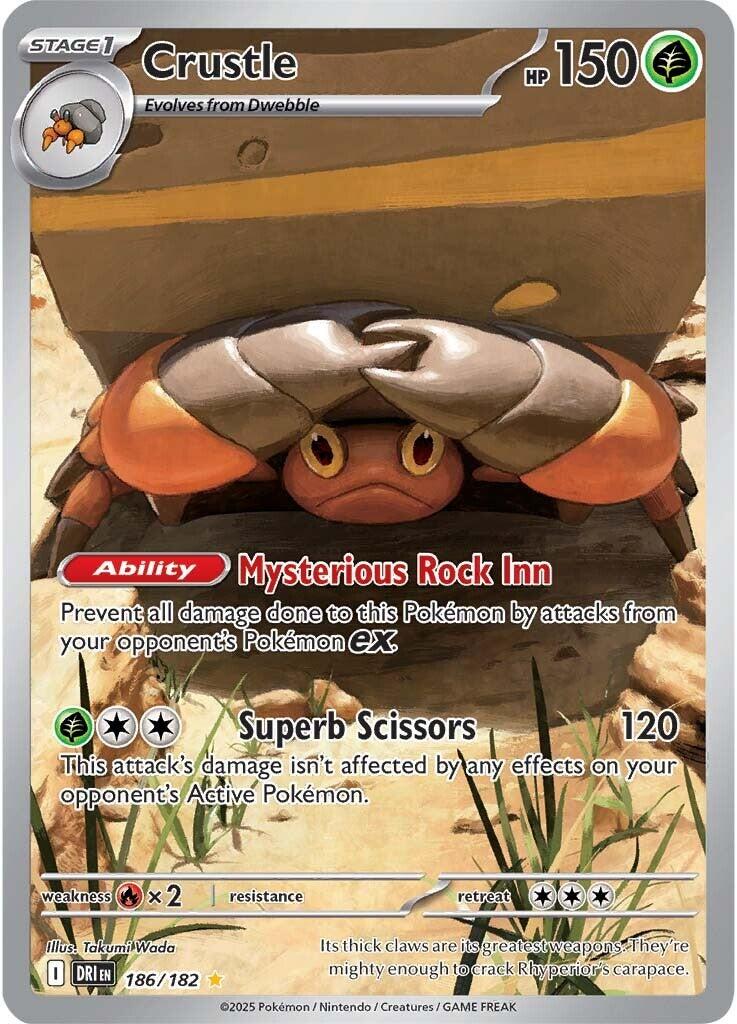 Pokemon TCG Crustle 186/182 Destined Rivals