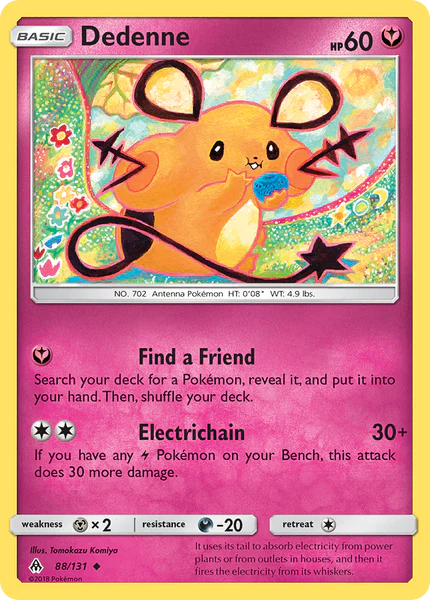 Pokemon TCG Dedenne 88/131 Forbidden Light