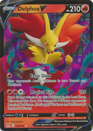 Pokemon TCG Delphox V 027/196 Lost Origin