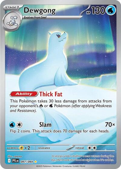 Pokemon TCG Dewgong 097/094 Phantasmal Flames