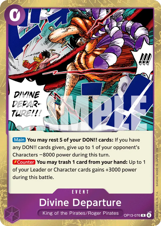 One Piece Card Game Divine Departure OP13 Carrying On His Will OP13-076