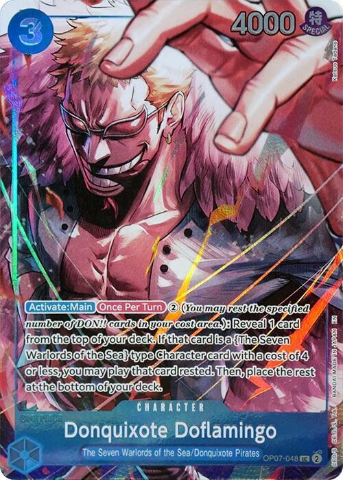 One Piece Card Game Donquixote Doflamingo OP07 Seven Warlords Of The Sea Binder OP07-048