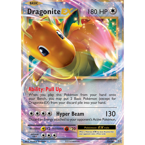 Pokemon TCG Dragonite EX 72/108 XY Evolutions